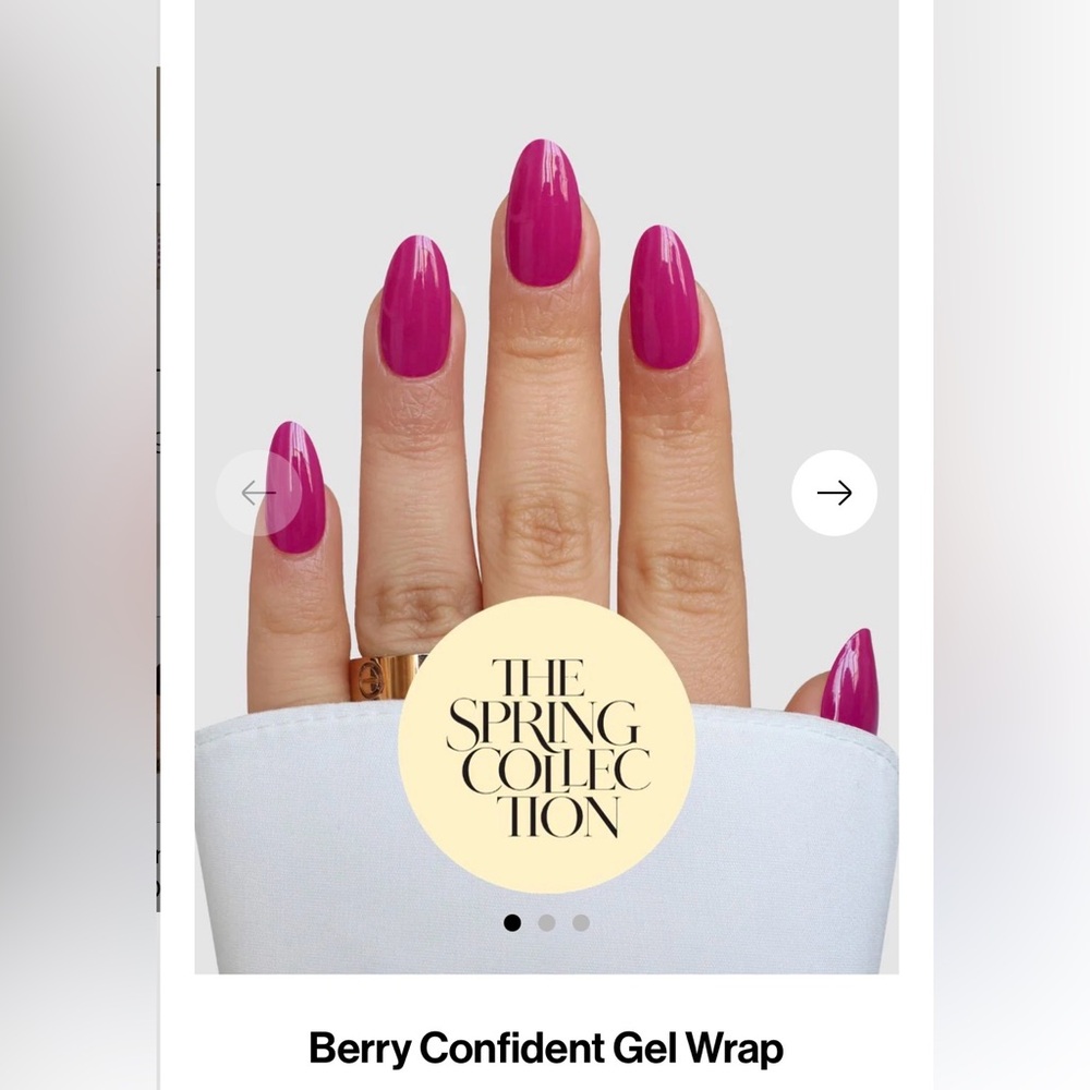 NEW SASSY SAINTS GEL NAIL WRAPS Nonsmoking pet free home berry confident